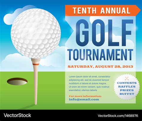 golf tournament email invitation template